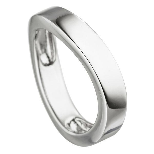 Silberring Jobo Gr. 58, Silber (Silber 925), Fingerringe, Damen, 58, Silber 925 (Sterlingsilber), Silberring, 925 Silber Rhodiniert-image
