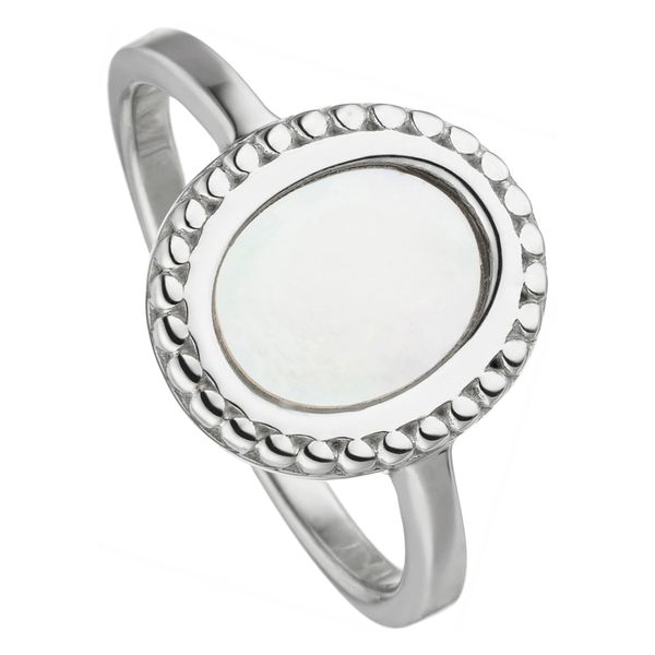 Fingerring Jobo "Ovaler Ring Mit Perlmutt" Gr. 60, Silber (Silber 925), Fingerringe, Damen, 60, Silber 925 (Sterlingsilber), Fingerring, 925 Silber-image