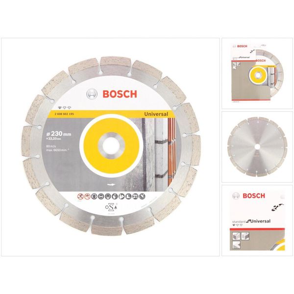 Bosch Disco Diamantato Standard Universal 230 X 22,23 Mm ( 2608602195 )-image