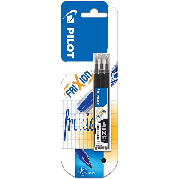 Pilot Rollerball Refill Frixion Refill Ricambio Refill 3 Pezzi Nero-image