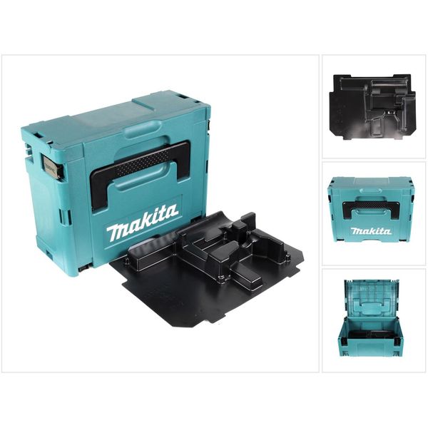 Makita Valigetta Makpac 2 + Inserto ( 837916-4 ) Per Bhp / Dhp / Bdf / Ddf / Btd / Dtd-image