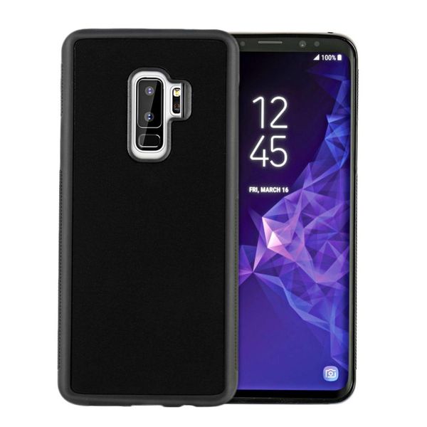 Anti Gravity Custodia Del Telefono Cellulare Per Samsung Galaxy S9 Plus SM-G965 6.2 Pollici Custodia Autoadesiva Per Attaccare Alle Superfici Nero-image