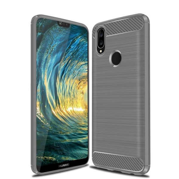 Custodia Per Huawei P20 Lite 5,8 Pollici Tpu Cover Custodia Protettiva Robusta E Sottile In Materiale Morbido E Flessibile Slim Grey-image