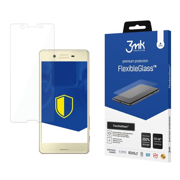 Vetro Ibrido Per Display 3Mk Flexibleglass Per Sony Xperia X 0,3 Mm 7H-image