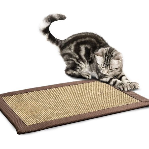 Tappeto Sisal Scratch Amazonas Nature Border: Sahara / Cappuchino 40 X 60 Cm-image