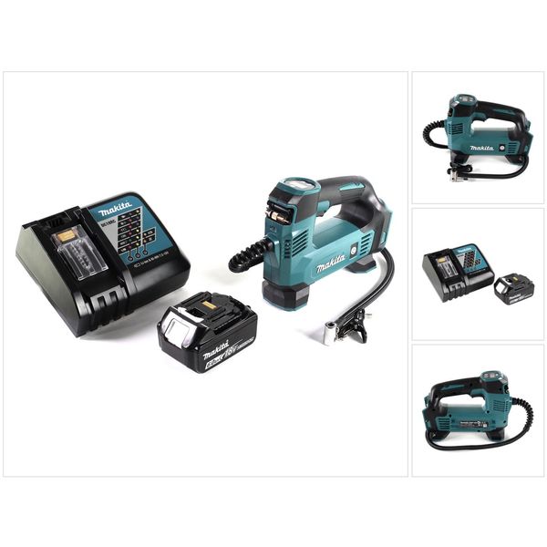 Compressore A Batteria Makita Dmp 180 RG1 18 V 8,3 Bar + 1X Batteria 6,0 Ah + Caricatore-image
