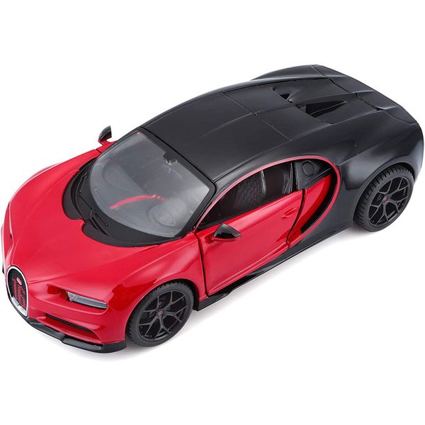 Maisto 31524 - Modellino Auto - Bugatti Chiron Sport (Nero-Rosso, Scala 1:24)-image