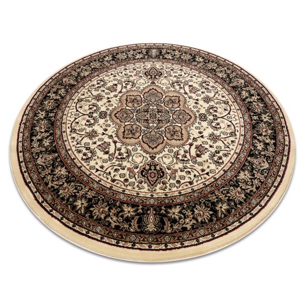 Tappeto Royal Adr Cerchio Disegno 521 Caramello Beige Ruota 200 Cm-image