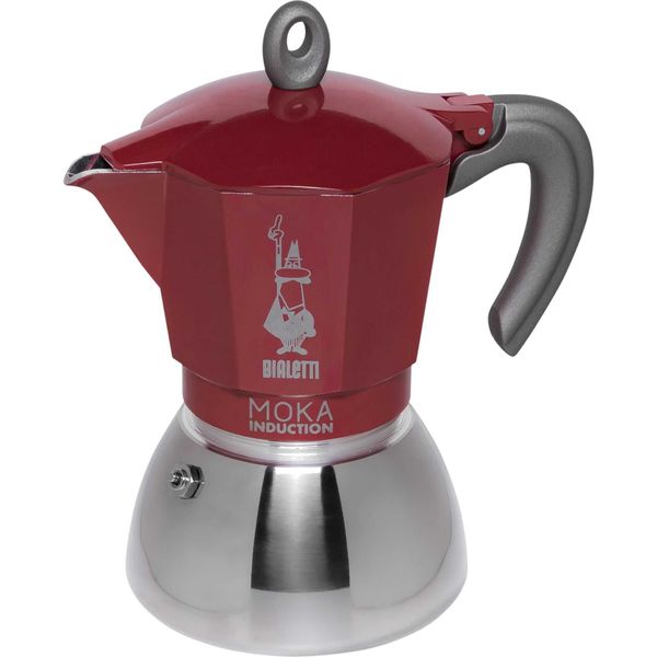 Bialetti Caffettiera Espresso Nuova Moka Induzione 6 Tazze Rosso-image