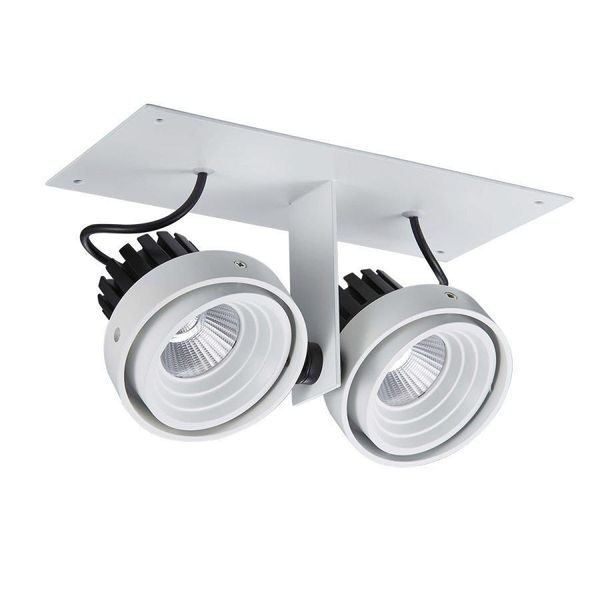 Patrizio Italux Apparecchio Da Incasso Bianco Mobile GL7118-2/2X12W 3000K Wh+Bl-image