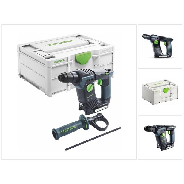 Festool Bhc 18 Basic Tassellatore A Batteria 18V 25Nm / 1,8 J / Sds Plus / Brushless ( 576511 ) + Valigetta Systainer - Senza Batteria, Senza Caricabatterie ( Successore Del 574723 )-image