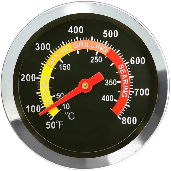 Inf Termometro Analogico In Acciaio Inox Per Grill E Forno-image