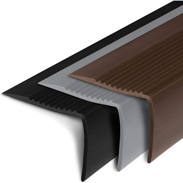 Profilo Paragradino Seattle Profilo Paragradino In Pvc A L 60X42 Mm Marrone Lunghezza: 100 Cm-image
