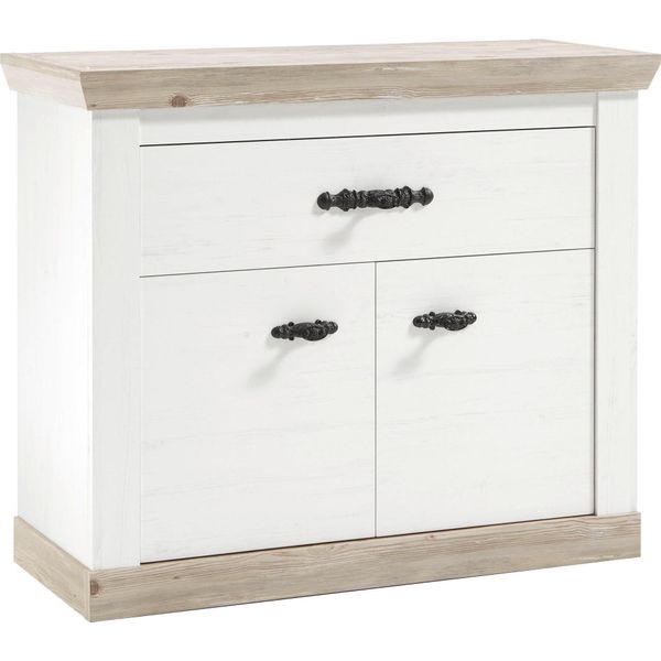 Kommode Home Affaire "Florenz", Weiß (Pinie Weiß), B:107Cm H:87Cm T:45Cm, Sideboards, Kommode, Breite Ca, 107 Cm-image