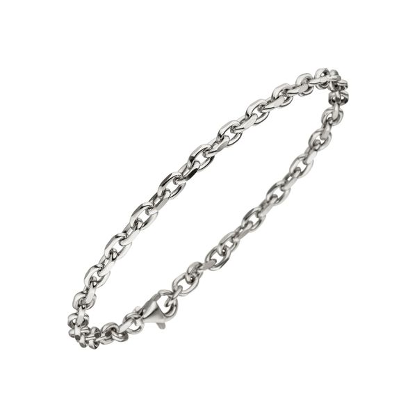 Silberarmband Jobo, Silber (Silber 925), ArmbäNder, Damen, 21Cm, Silber 925 (Sterlingsilber), Silberarmband, Ankerarmband 925 Silber Diamantiert 21 Cm-image