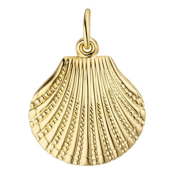 KettenanhäNger Jobo "AnhäNger Muschel", Gold (Gelbgold 333), SchmuckanhäNger, Damen, Gelbgold 333, KettenanhäNger, 333 Gold-image