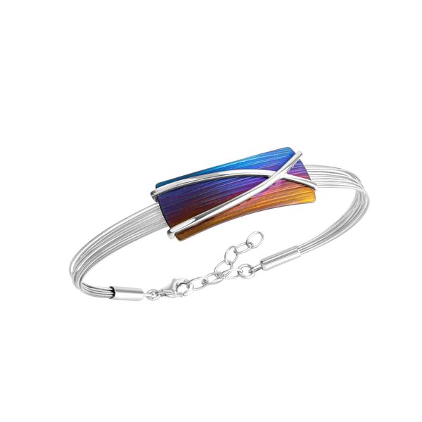 Armband Zeeme "Edelstahl Mit Titan Mehrfarbig 17+3Cm Lang", Weiß, ArmbäNder, Damen, 17+3Cm, Edelstahl, GläNzend, Matt, Armband-image