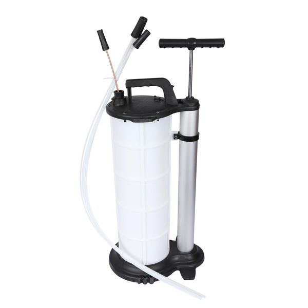 Estrattore Di Fluidi Manuale Wiltec Con Serbatoio Da 9 Litri, Pompa Di Aspirazione Per Olio, Lubrificanti, Acqua E Altri Fluidi Con 3 Tubi Flessibili, Pompa Manuale Ppc-image