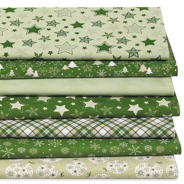 Patchwork- Und Quiltpaket "Sternentraum", GrüN-Color-image