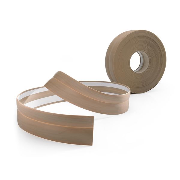 Quest Battiscopa In Pvc Autoadesivo 23X32Mm, 25M, Battiscopa Morbido, Flessibile, Cenere-image