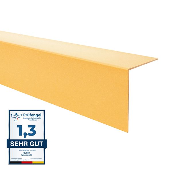 Quest Profilo Angolare Decorativo In Pvc 30X30Mm, 1M, Protezione Bordi, Oro-image