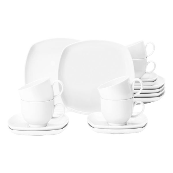 Seltmann Weiden Kaffeeservice Lido Weiß 18Er Set-image