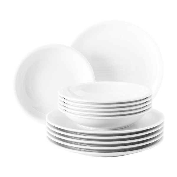 Seltmann Weiden Tafelservice Compact Weiß 12Er Set-image