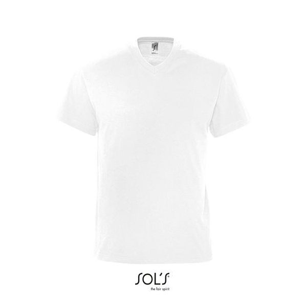 Sols 11150 | Maglietta A Maniche Corte Victory Con Scollo A V Da Uomo - Colore: Bianco - Taglia: M-image