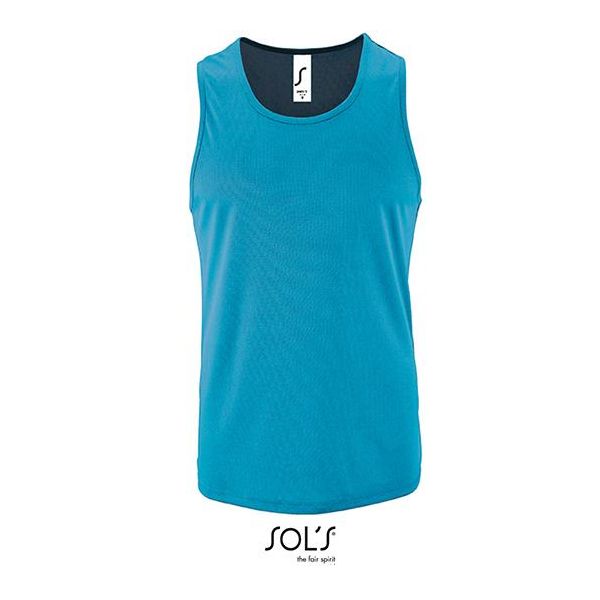 Sols 02073 | Canotta Sportiva Da Uomo Sporty - Colore: Aqua - Taglia: Xl-image