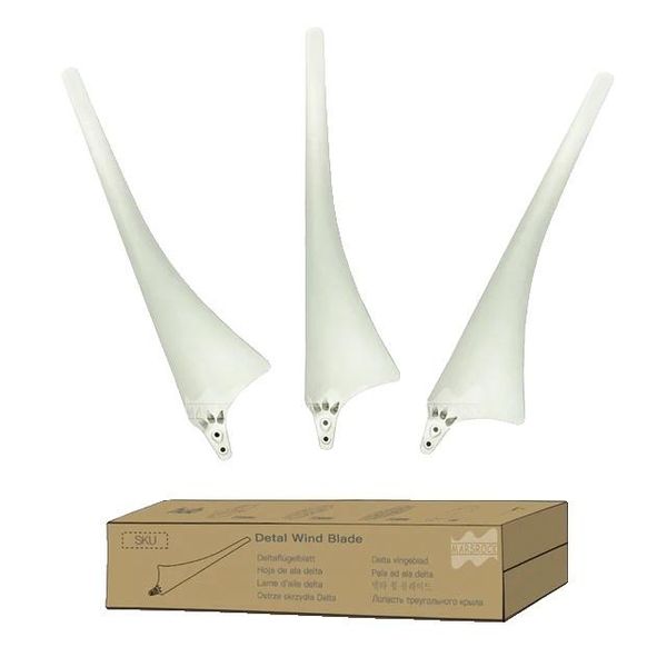 Pale Per Generatori Eolici, Fibra Di Carbonio Ad Alta Resistenza, Fibra Di Nylon, 3 Pale, Bianco, Solo Pale-image