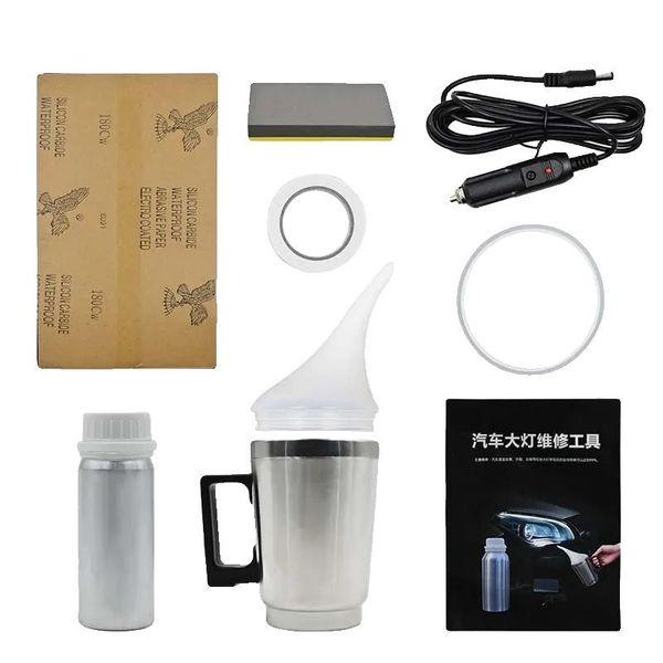 Kit Per Il Restauro Dei Fari, Lucidatura Chimica, Riparazione Dei Graffi, Scatola Del Kit Da 100 Ml-image