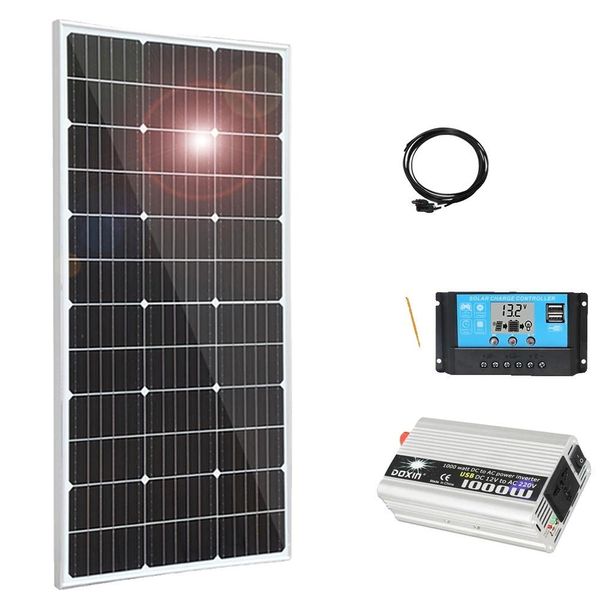 Set Di Pannelli Solari, Potenza 240 W, Efficienza Monocristallina, 120W 12V X1000W 220V-image