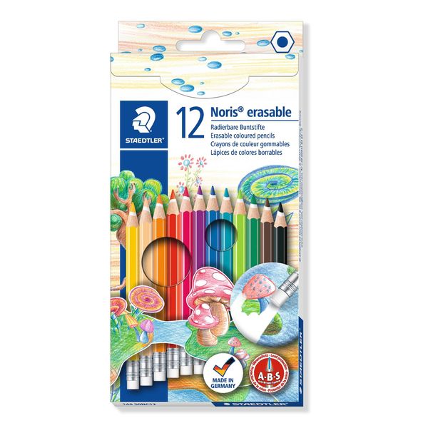 Matita Colorata Staedtler Noris Club Cancellabile, Confezione Da 12 Pezzi-image