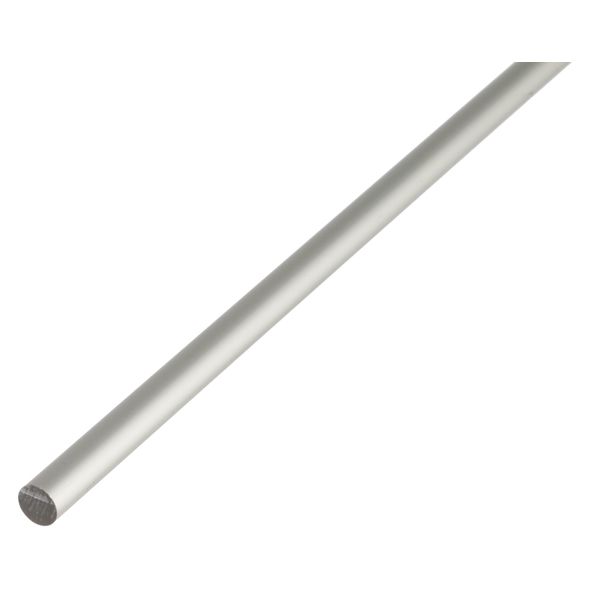 Alberts 473341 Barra Rotonda, Alluminio, Anodizzato Argento, 1000 X 10 Mm-image