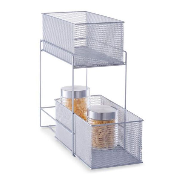Zeller Scaffale Portaoggetti 2 Cestini Portaoggetti Cestino Portaoggetti-image