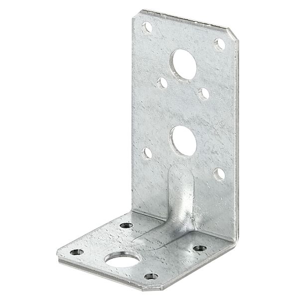 Alberts 859237 Connettore Angolare Per Carichi Pesanti Con Bordino, Zincato Sendzimir, 90 X 50 X 50 Mm, Set Da 50-image