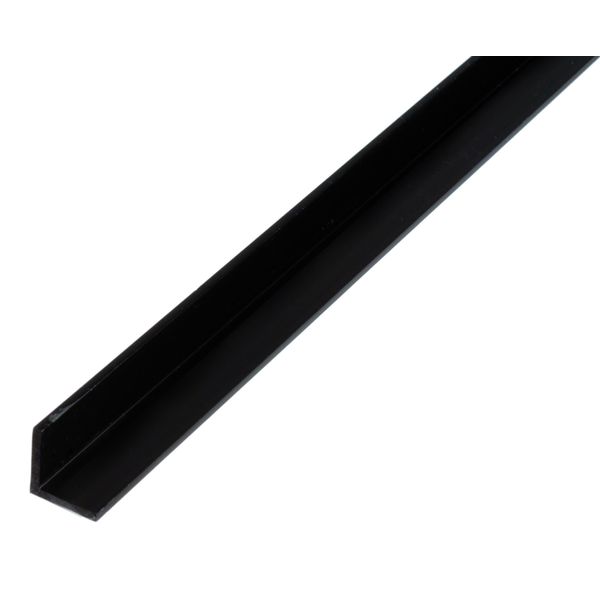 Alberts 479039 Profilo Angolare, Plastica, Nero, 1000 X 20 X 20 Mm-image