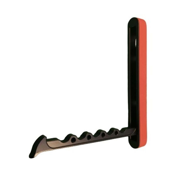 Appendiabiti Pieghevole, Gancio Pieghevole Nero, Anello In Silicone Rosso-image