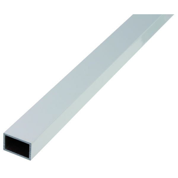 Alberts 471705 Tubo Rettangolare, Alluminio, Anodizzato Argento, 1000 X 50 X 20 Mm-image