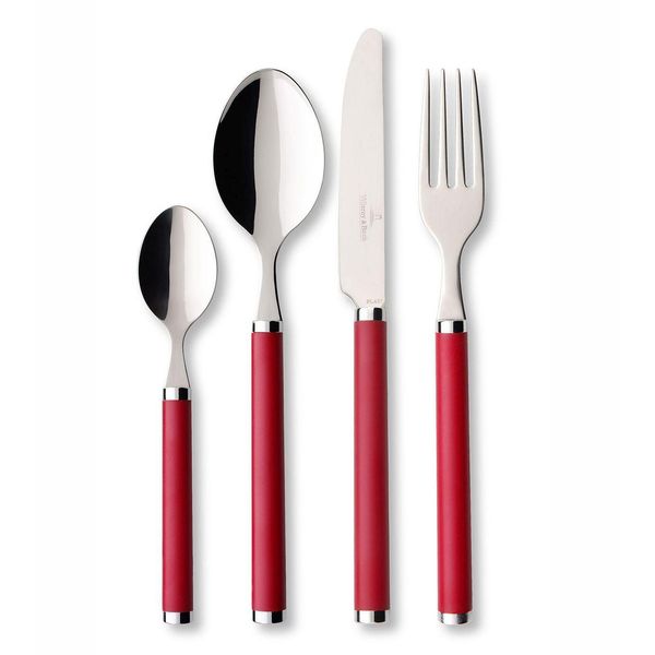 Set Di Posate Villeroy & Boch Play! - Rose Rosse - 24 Pezzi-image
