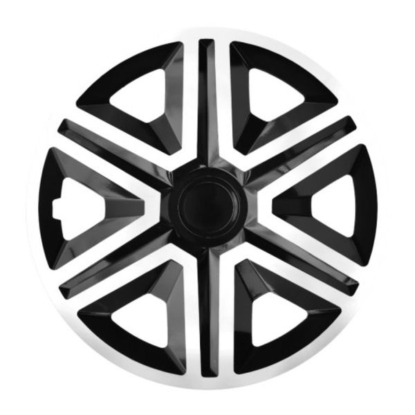 Nrm Azione 4 X Universali Copriruota Set Di 4 Ruote Auto Pollici Bianco-Nero, 16""-image