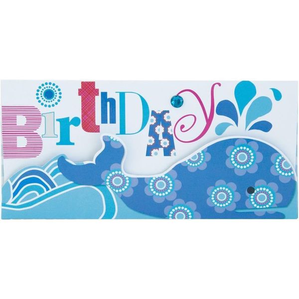 Busta Porta Soldi Artebene Happy Birthday-Whale-image