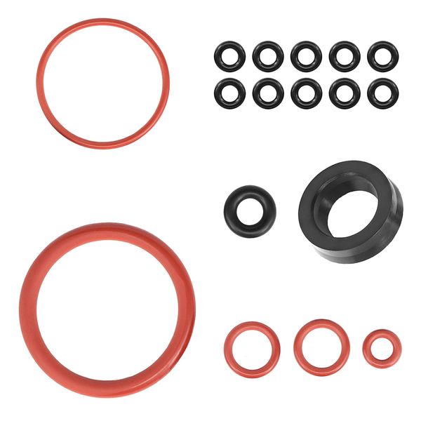SW-K Set Di Manutenzione Guarnizione Anelli Di Tenuta Set Di Guarnizioni Pezzo Di Ricambio Per Valvola Di Supporto Del Gruppo Birra Serbatoio Acqua Tubo Di Pressione E Corpo Valvola Adatto Per Saeco Miele Bosch Siemens Set-32 | Royal Magic Stratos CVA620 Cva 640 CVA645 Solitaire Tka 5501 Solitaire Tka 5502 TC55001 TC55002-image