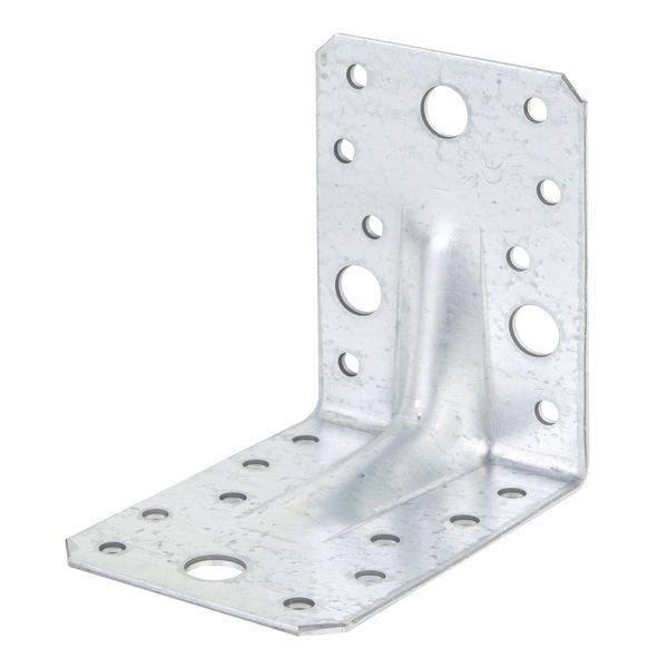 Alberts 846657 Connettore Angolare Per Carichi Pesanti Con Perlina, Zincato Sendzimir, 90 X 90 X 65 Mm, Set Da 25-image