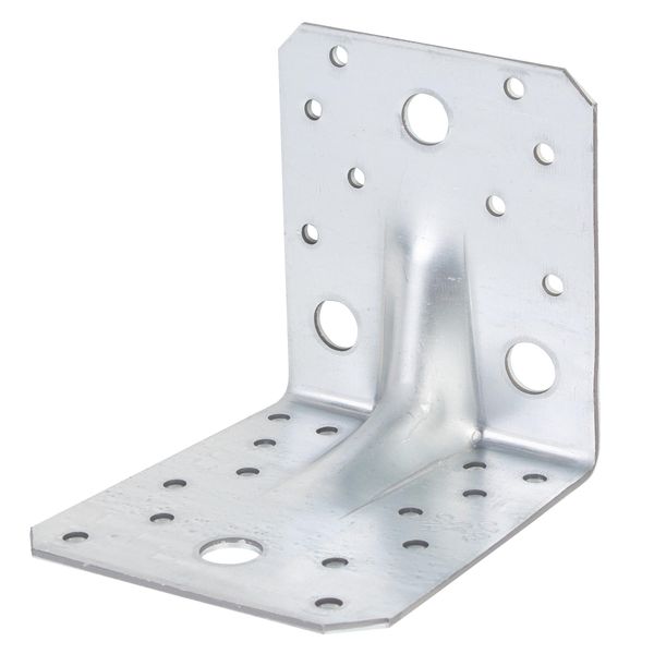 Alberts 846688 Connettore Angolare Per Carichi Pesanti Con Bordino, Zincato Sendzimir, 105 X 105 X 90 Mm, Set Da 20-image