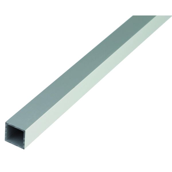 Alberts 497699 Tubo Quadrato, Alluminio, Anodizzato Argento, 1000 X 40 X 40 Mm, Set Da 2-image