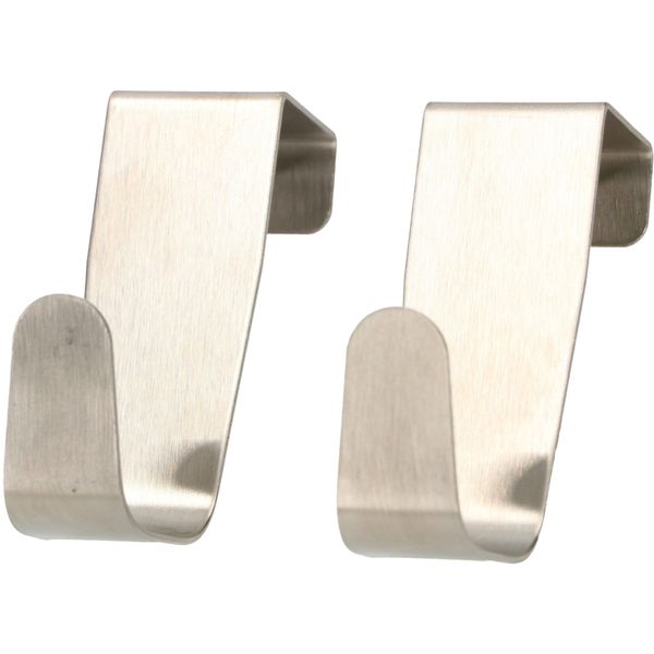 Kotarbau® Ganci Per Porte In Acciaio Inox 2 Pz. Appendiabiti In Acciaio Per Porte-image