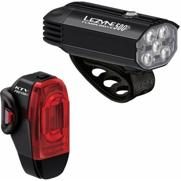 Luci Lezyne Fusion Drive 500 Plus Ktv Drive Pro Plus Set Anteriore E Posteriore Nero 1-LED-38P-V137-image