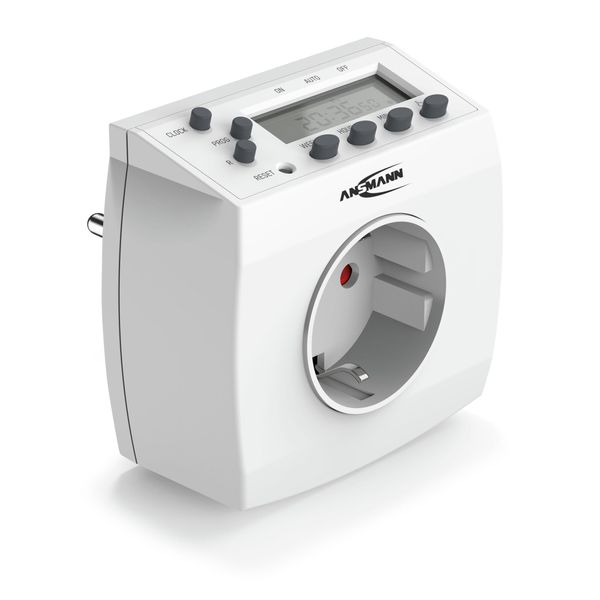 Ansmann 1260-0011 Ansmann Timer Settimanale Digitale AES5, Bianco-image