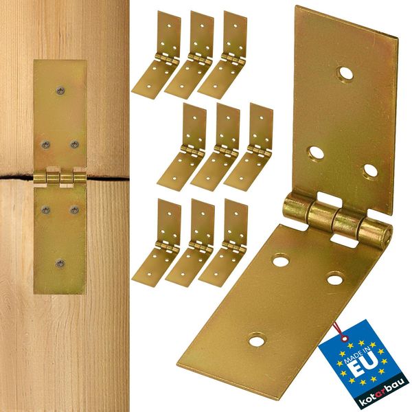 Kotarbau® Cerniera Per Cassa 150 X 35 Mm 10 Pezzi Cerniera Per Tavolo Arrotolata Cerniere Per Mobili Cerniera Per Mobili Zincata Cerniera Per Porta Cerniera Per Porta Cerniera Per Cassa Cerniere Per Armadio-image